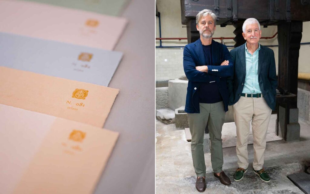 Il Presidente, Paolo Carrara (destra) con Massimiliano Bini, il Direttore del museo