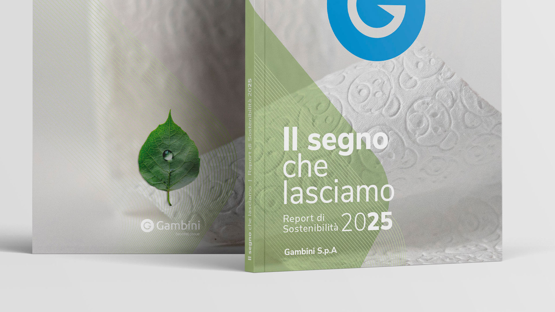 Copertina Report di Sostenibilità, "Il segno che lasciamo"