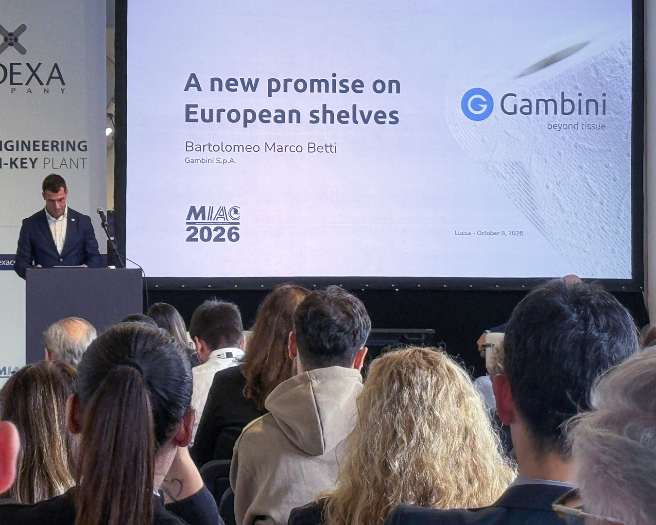 Bartolomeo Marco Betti presenta lo speech “A new promise on European shelves” al MIAC 2026
